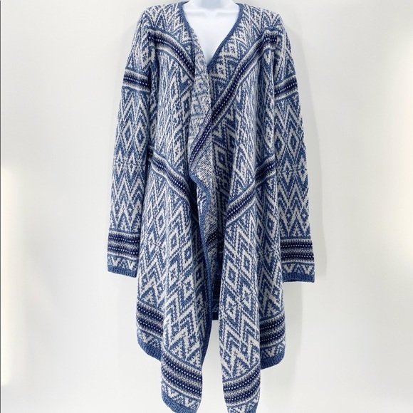 Kaisely Asymmetrical Open Front Cadigan Size M - Picture 6 of 14